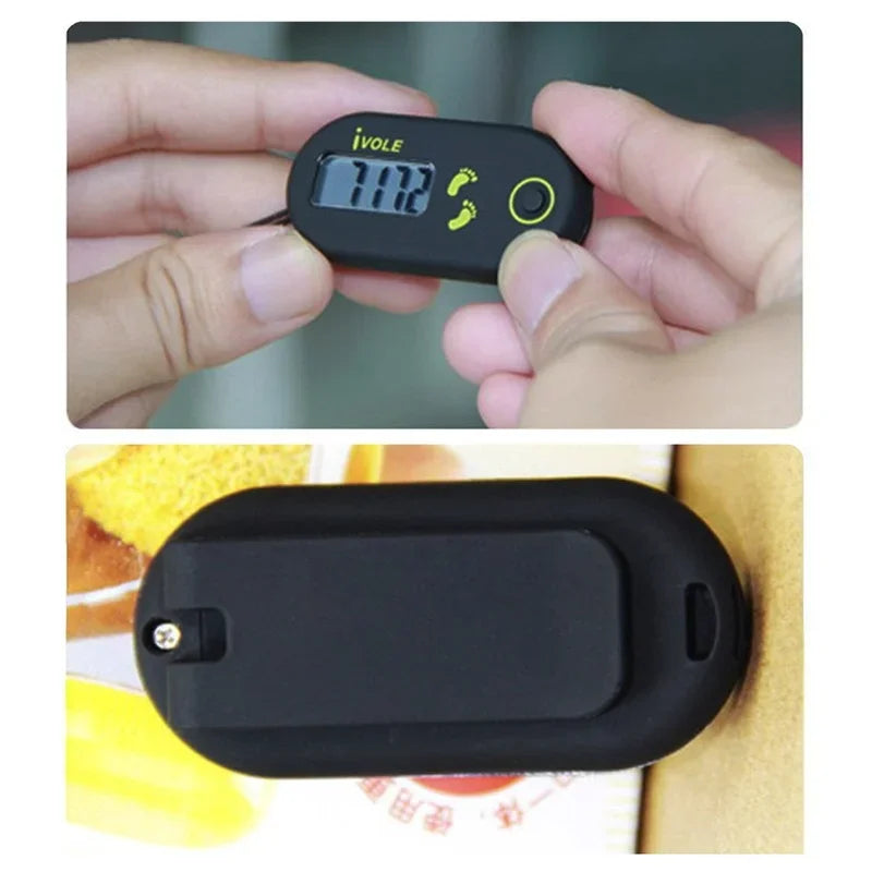 3D Digital Pedometer Mini Simple Walking Step Counter