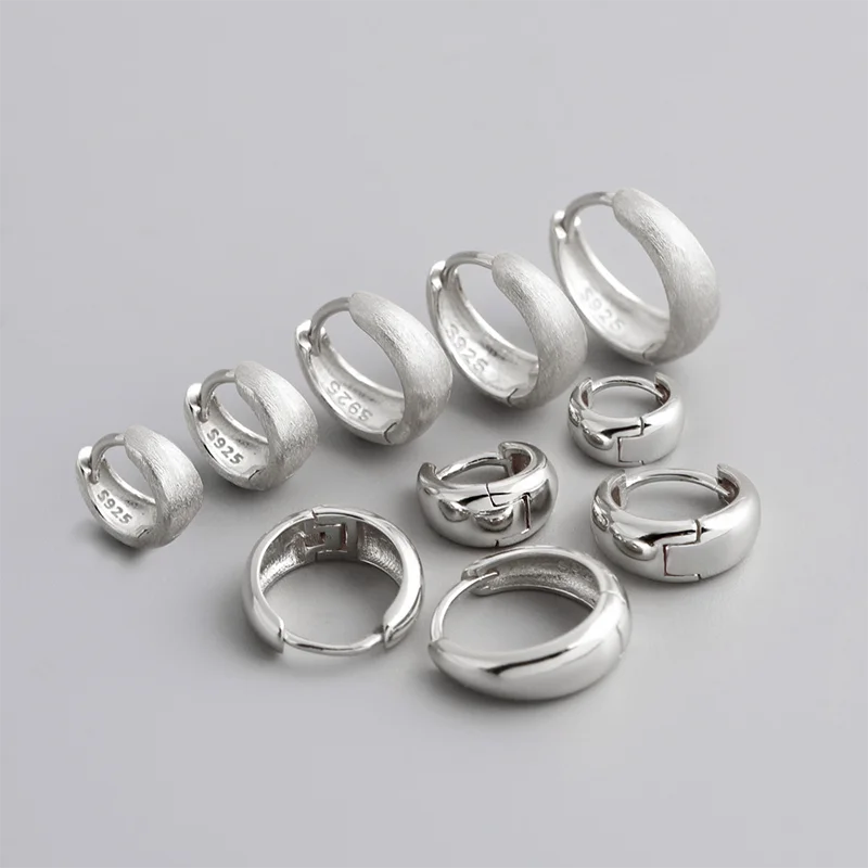 WANTME 925 Sterling Silver Premium Matte Minimalism Unisex