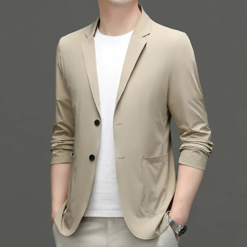 Men's Suit Jacket Summer Ultra-Thin Breathable High Elastic