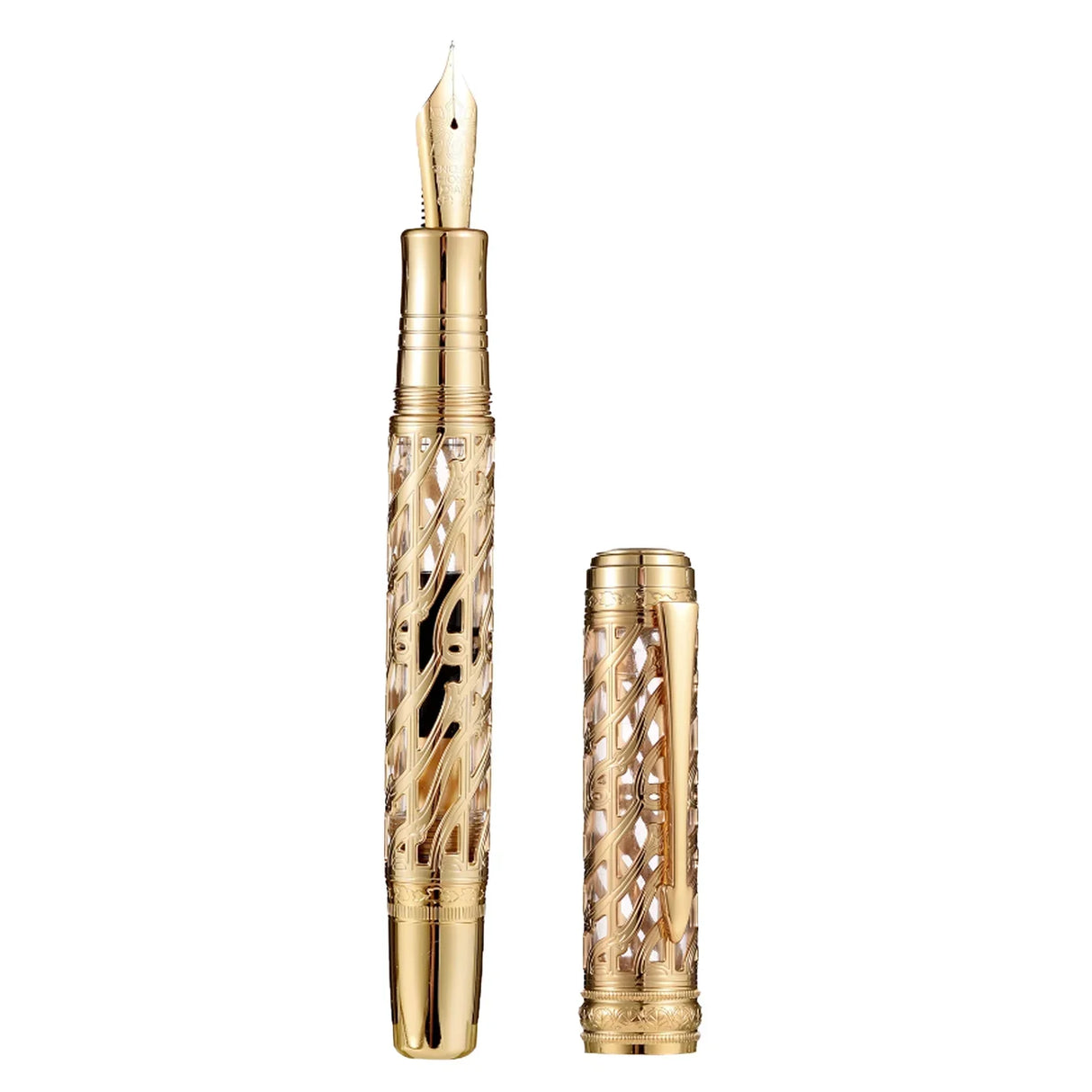 New Hongdian A6 Hollow Piston Metal Fountain Pen
