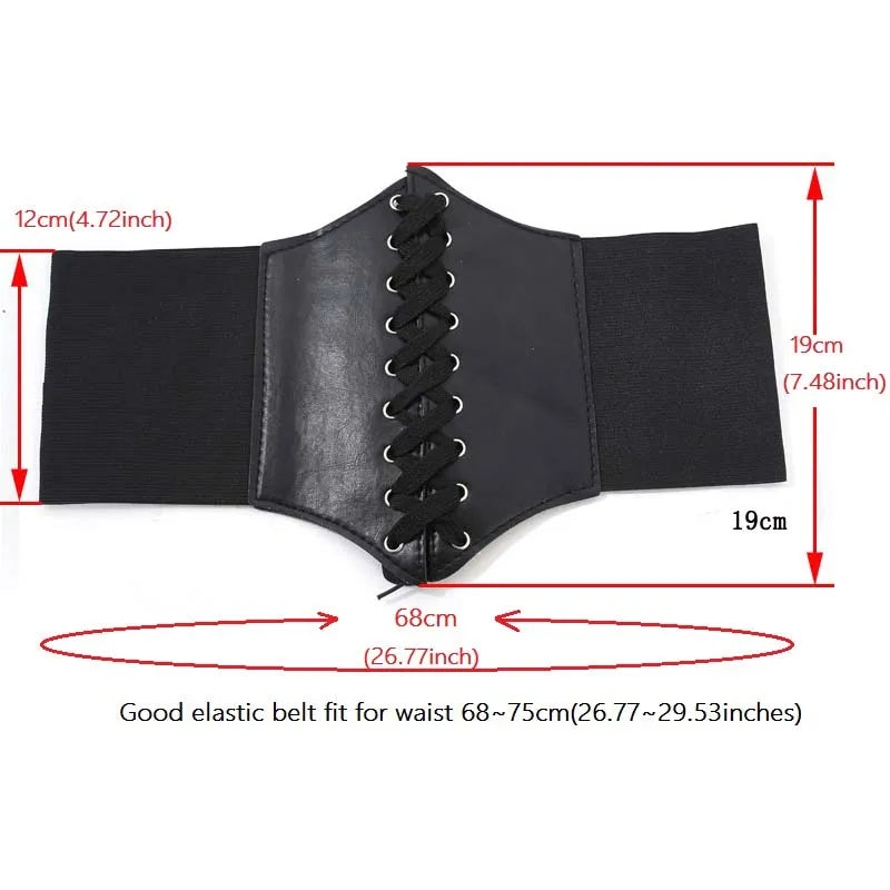 Corset Wide Belts PU Leather Slimming Body Waistband
