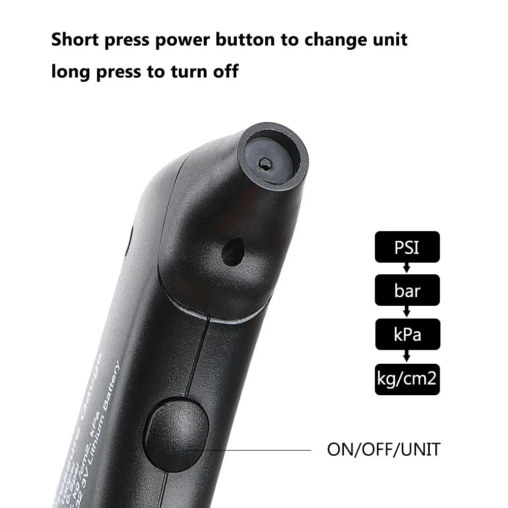 0100Psi7Bar Motorcycle Tire Test Gauge Tester TPMS Tyre