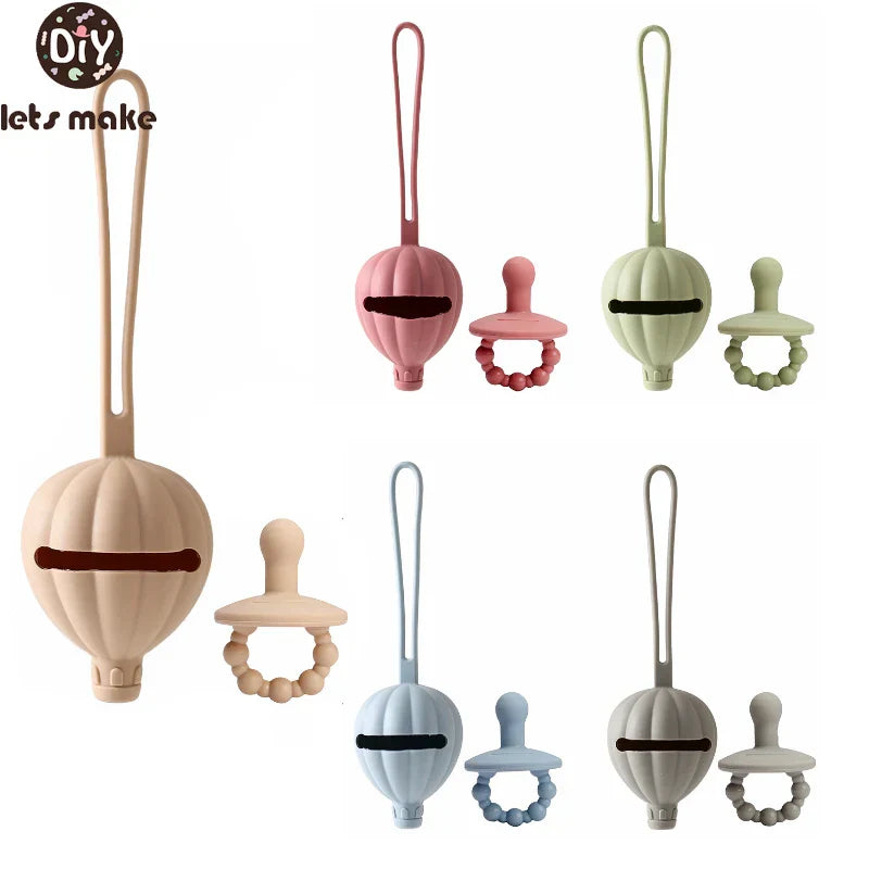 Baby Silicone Pacifier Holder Container Box Infant Portable