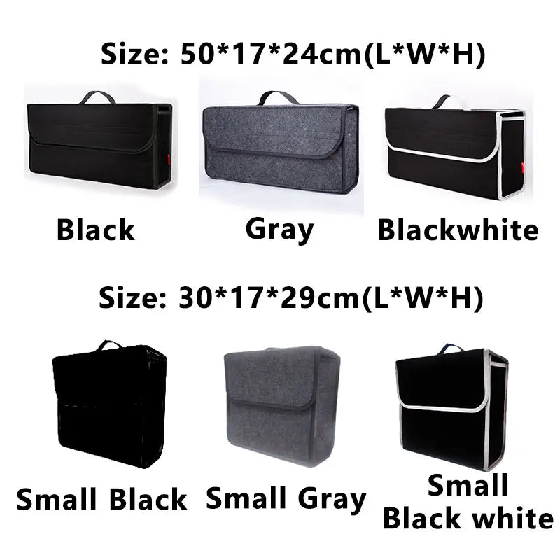 KAWOSEN Portable Foldable Car Trunk Organizer Cloth Auto