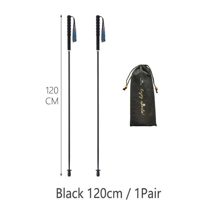 HEALING Ultra Light 115G Trekking Pole Carbon Folding