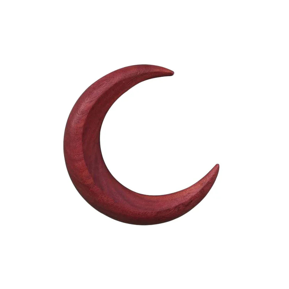 Wood Moon Crescent Shaped Hair Clip Hair Forks
