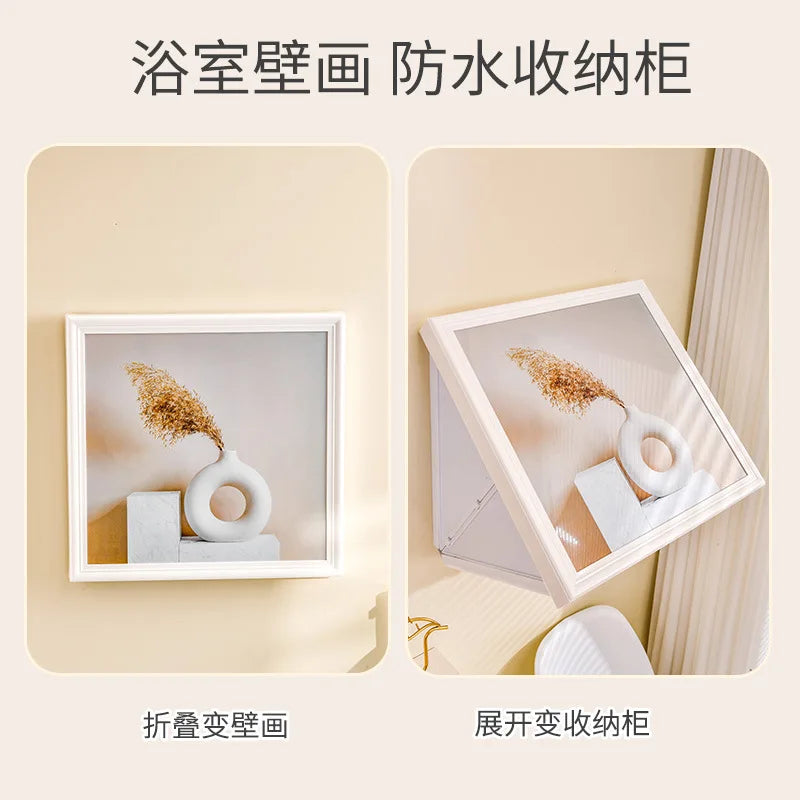 Bathroom Mural Storage Cabinets Bathroom Non Perforated Storage