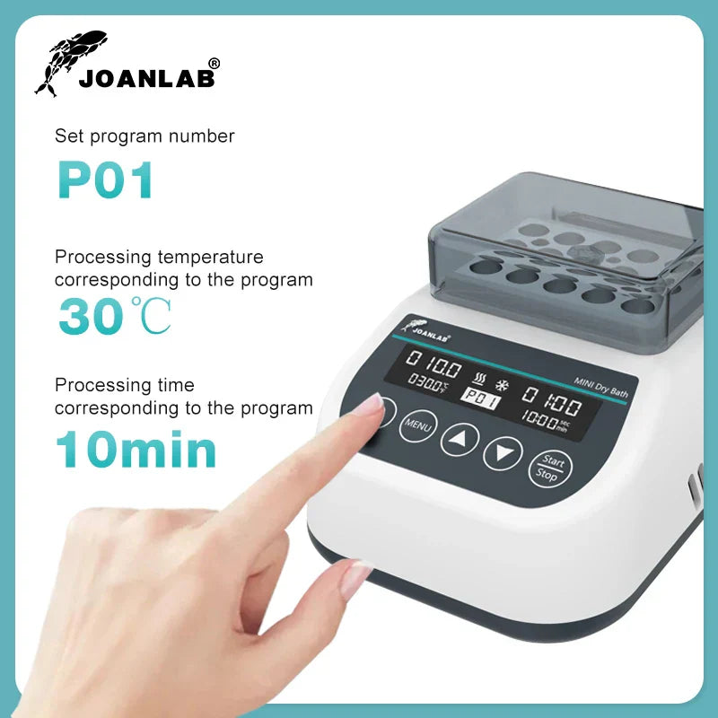 JOANLAB Portable Mini Thermostatic Dry Bath Incubator Lab