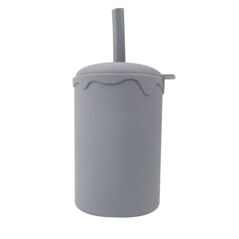 Baby Drinking Cup Silicone Baby Straw Cup Infant