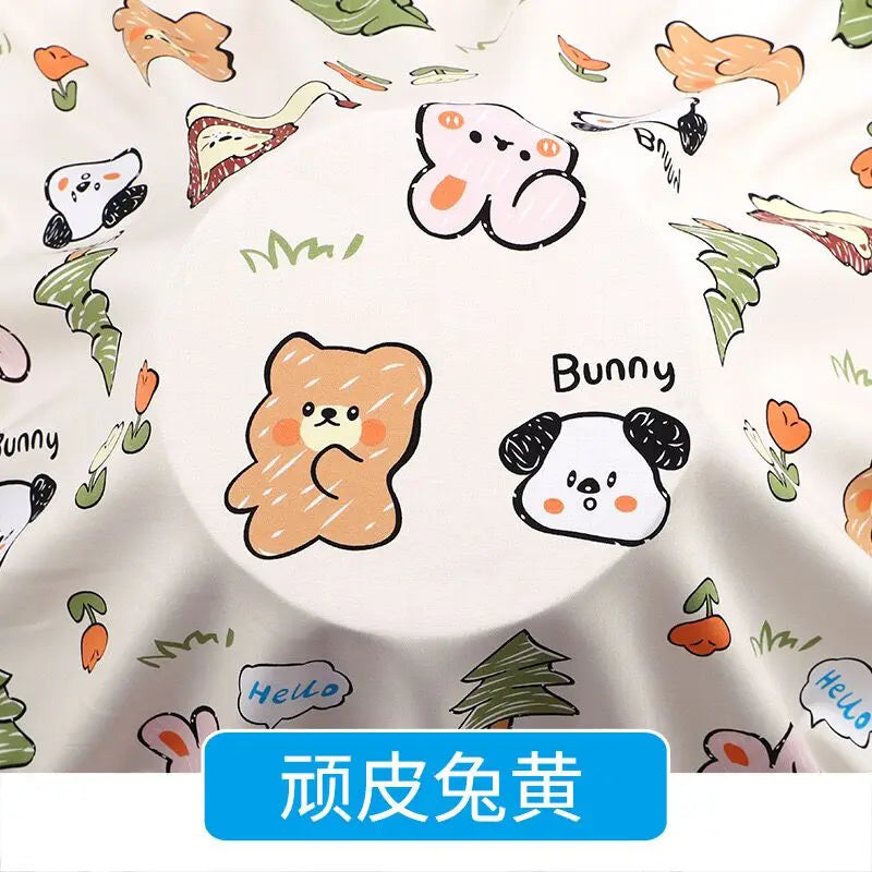 Artificial cotton fabric in stock wholesale of summer