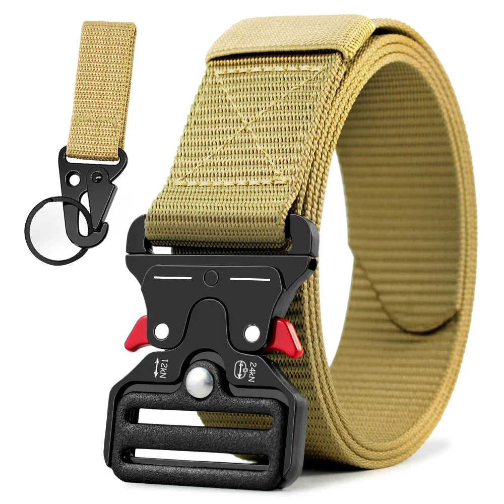 Men's Belt Outdoor Hunting Metal Tactical Belt Alloy