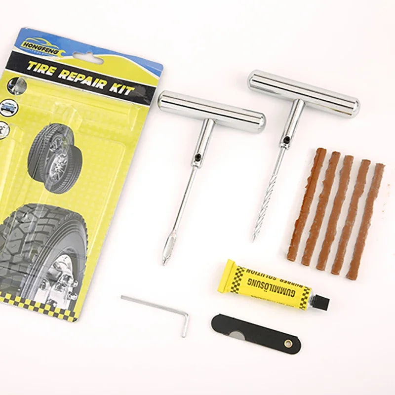 Car Tire Puncture Repair Kit Motorcycle Bike Tyre