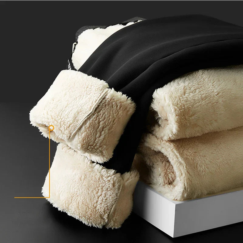 Men's Winter Lambswool Warm Cotton Sweatpants Men's Outdoor