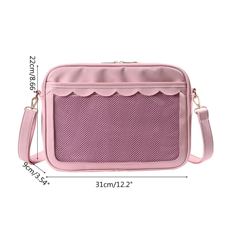 Japanese Harajuku Ita Bag for Women PU Transparent
