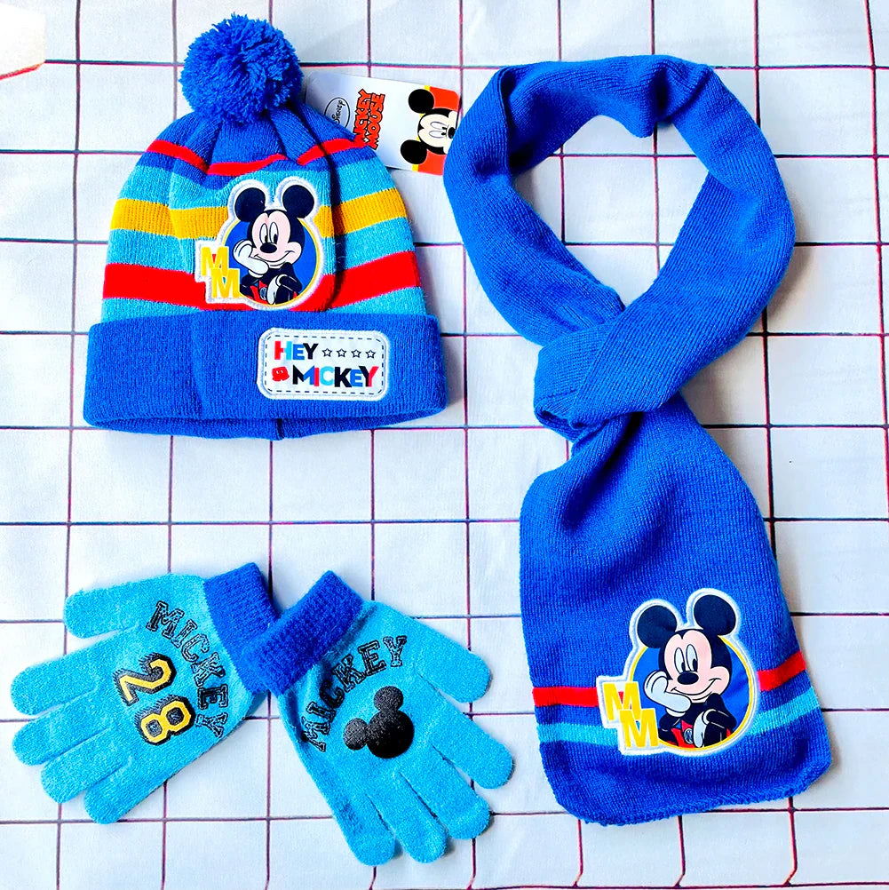 New Autumn Winter Children Hat Mickey Spider Man