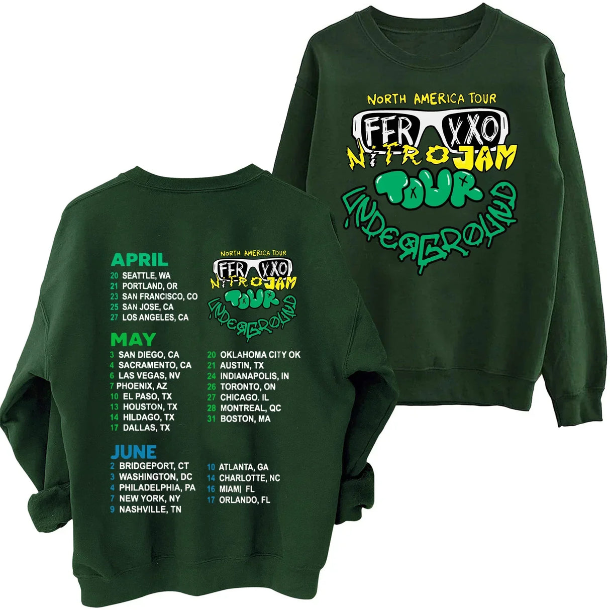 Feliz Cumpleanos Ferxxo World Tour Sweatshirt Man Woman