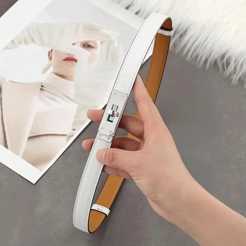 High Quality Ladies Girls Leather 1.8cm Designered Women