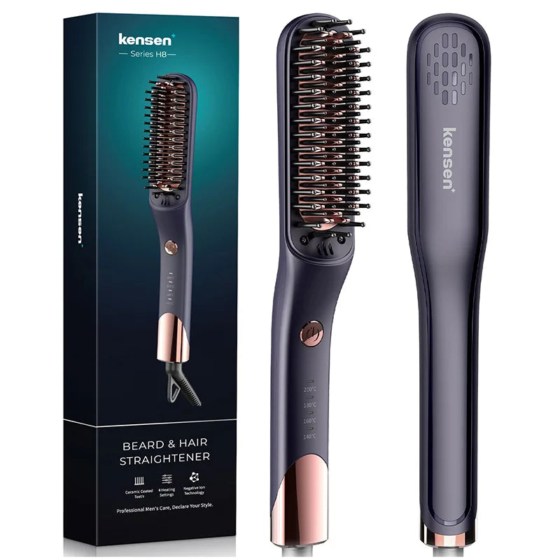 Kensen beard straightener Brush Comb Hair Straightener Men
