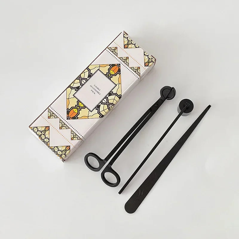 New Candle Scissors Wick Trimmer Cutter Set Stainless