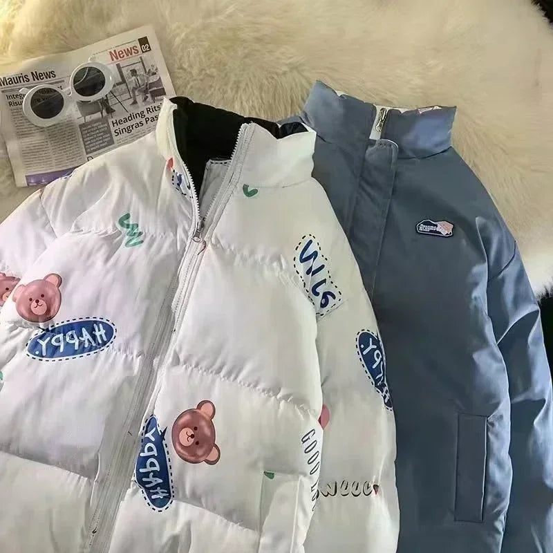 Winter Jackets For Couples Double Sides Wear Valentine's