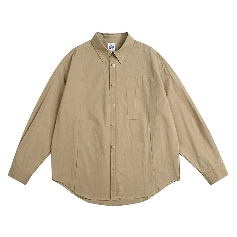 Spring Japanese Streetwear High Quality Shirt For Men