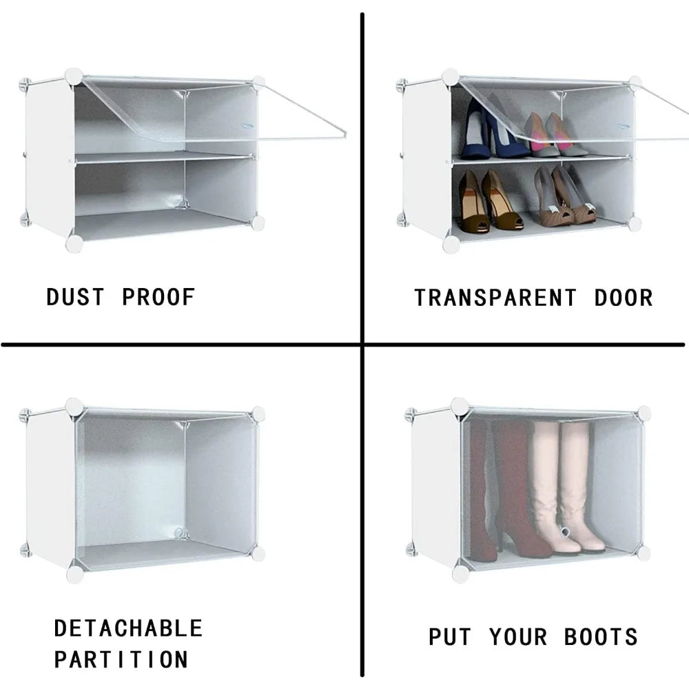 Shoe Rack Organizer, 48 Pair Shoe Storage Cabinet