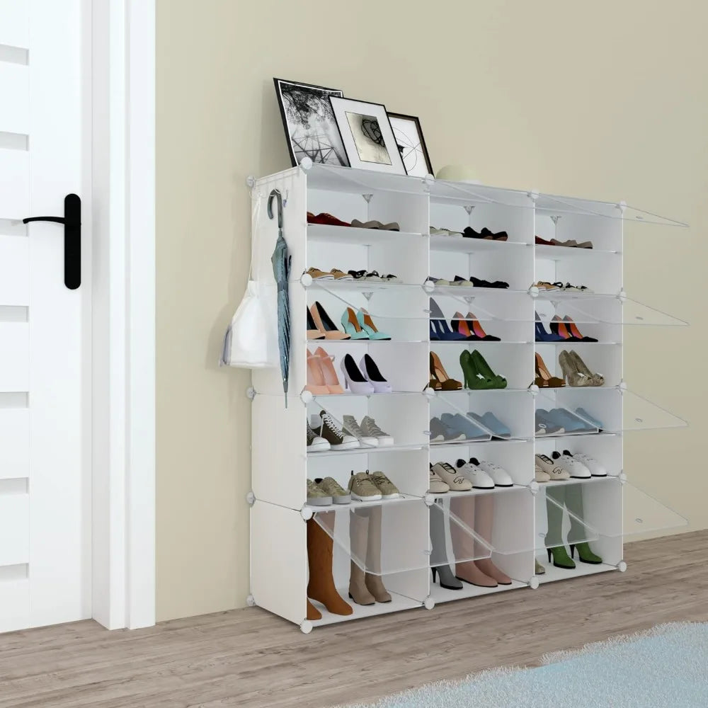 Shoe Rack Organizer, 48 Pair Shoe Storage Cabinet