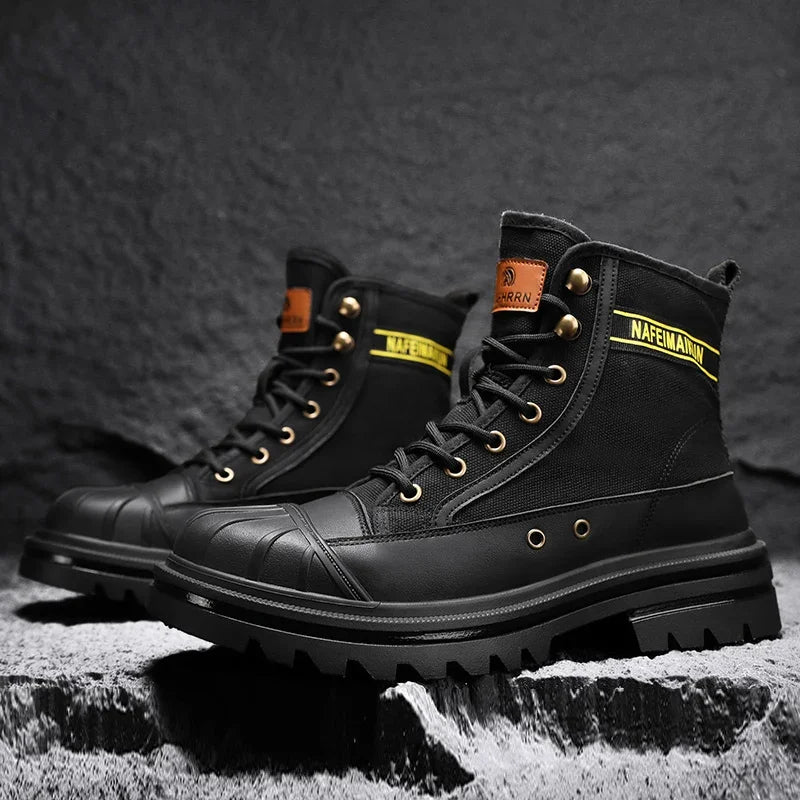 Shoes for Men Outdoor Male Booties 2023 Canvas