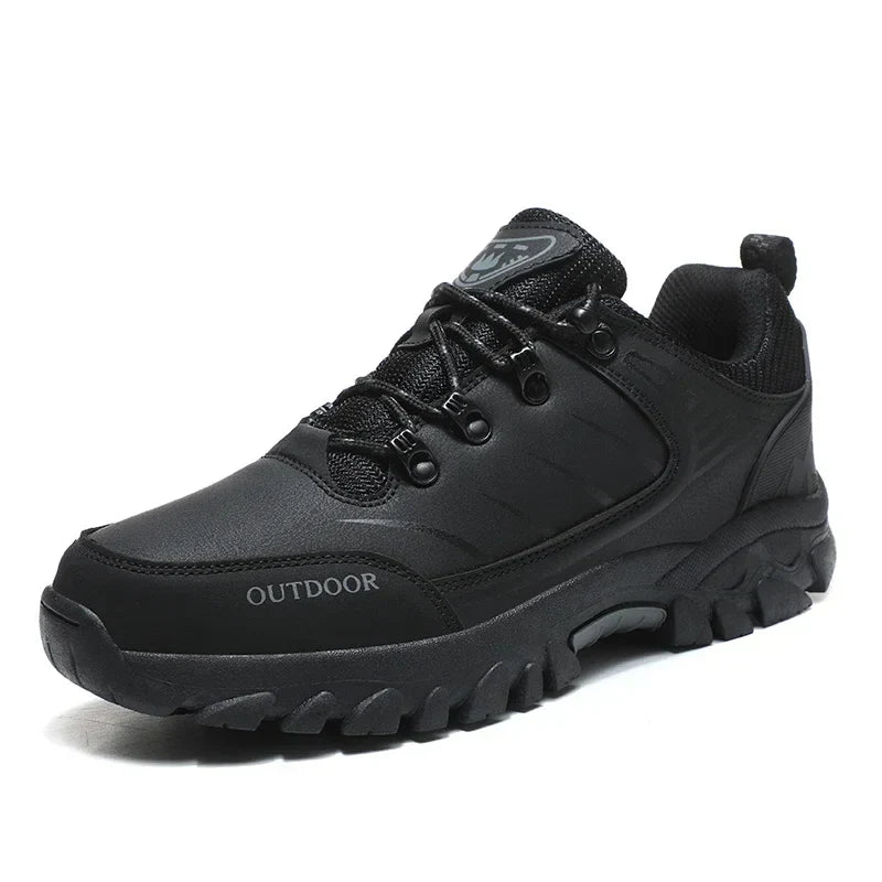 Shoes for Men Snow Boots Winter Plush Warm Men Boots Waterproof Leather Sneakers Hot Men Motorcycle Boots Outdoor Winter