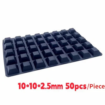 Silicone Furniture Pads Square Self-Adhesive Stick Bumper Pad