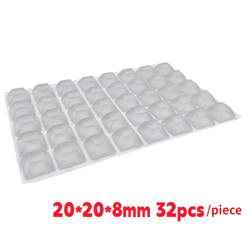 Silicone Furniture Pads Square Self-Adhesive Stick Bumper Pad