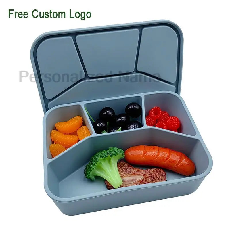 Silicone Lunch Box With Interlayer Adult lunch Box