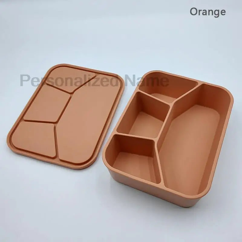 Silicone Lunch Box With Interlayer Adult lunch Box