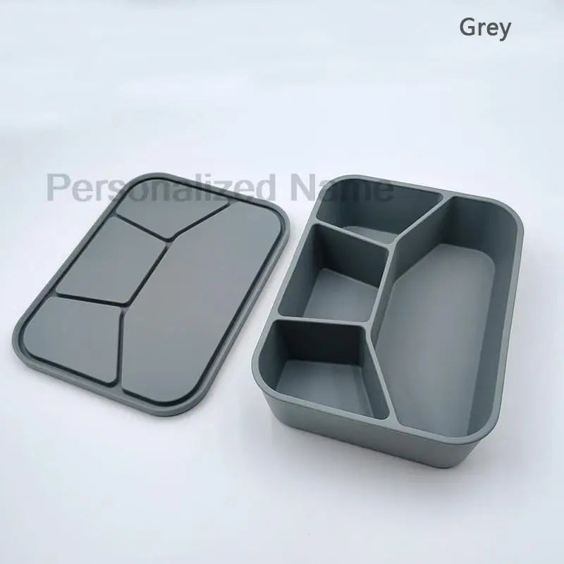 Silicone Lunch Box With Interlayer Adult lunch Box