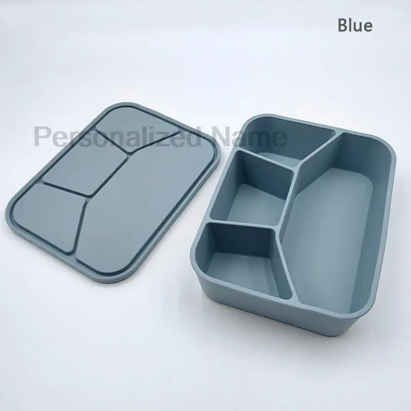 Silicone Lunch Box With Interlayer Adult lunch Box