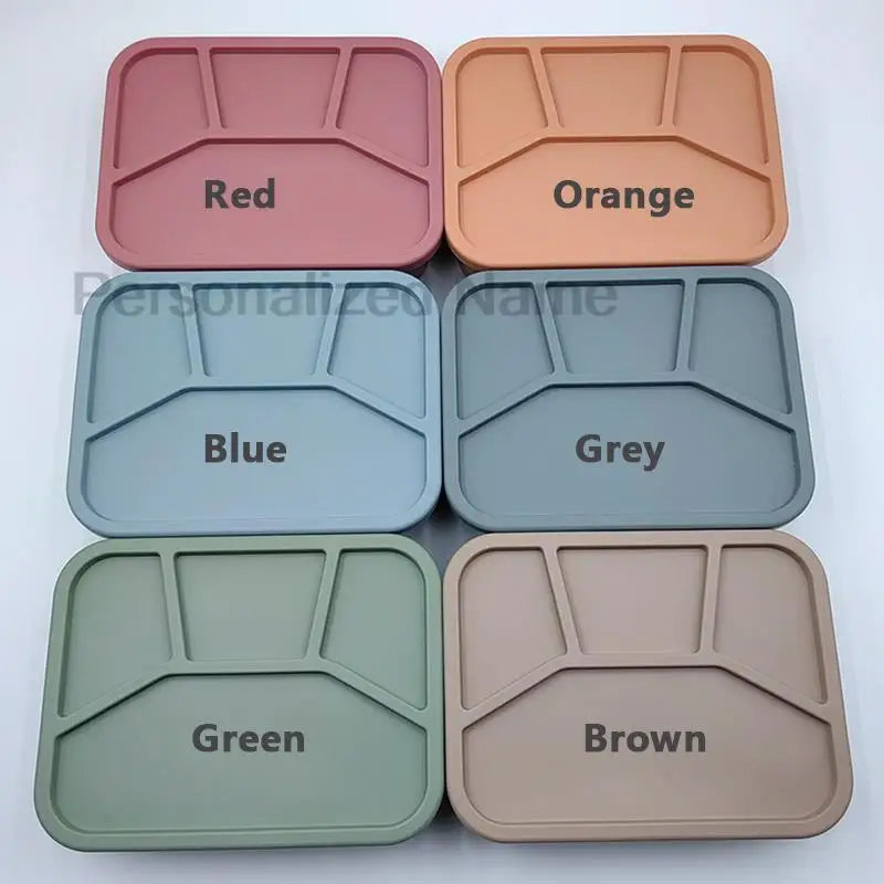 Silicone Lunch Box With Interlayer Adult lunch Box