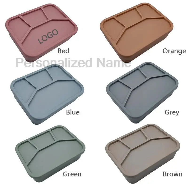 Silicone Lunch Box With Interlayer Adult lunch Box