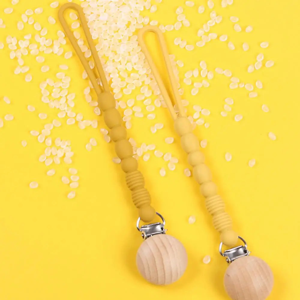 Silicone Pacifier Clips Holder Chain For Newborn Teething