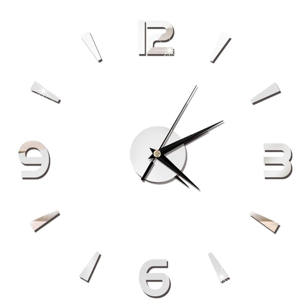 Silver Decal DIY Wall Clock