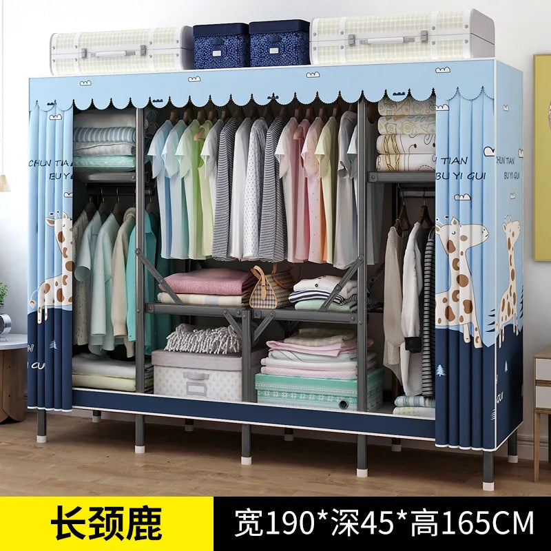 Simple open closets with no need to install