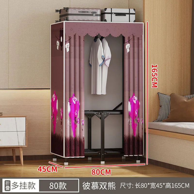 Simple open closets with no need to install