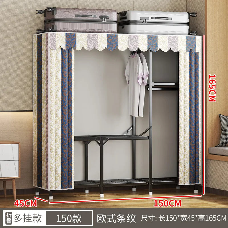Simple open closets with no need to install