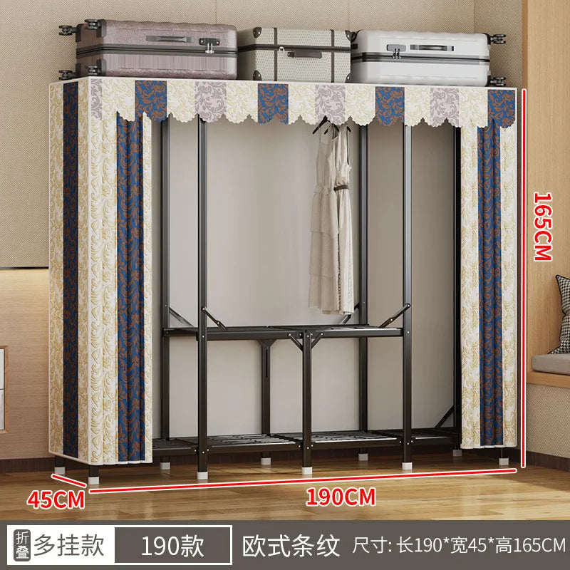 Simple open closets with no need to install