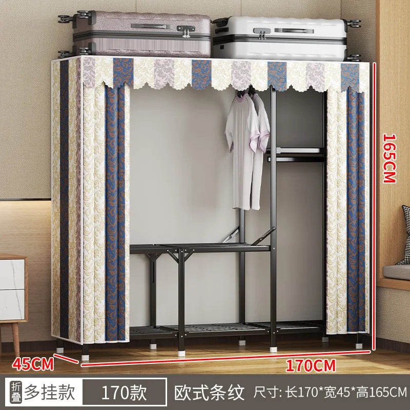 Simple open closets with no need to install