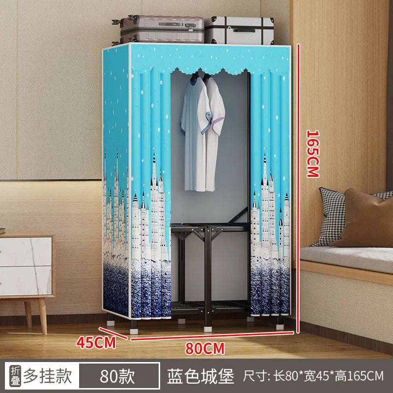 Simple open closets with no need to install