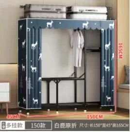 Simple open closets with no need to install