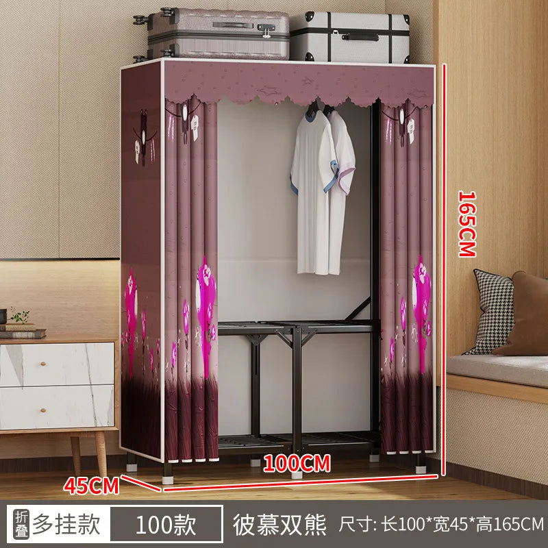 Simple open closets with no need to install