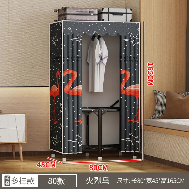 Simple open closets with no need to install