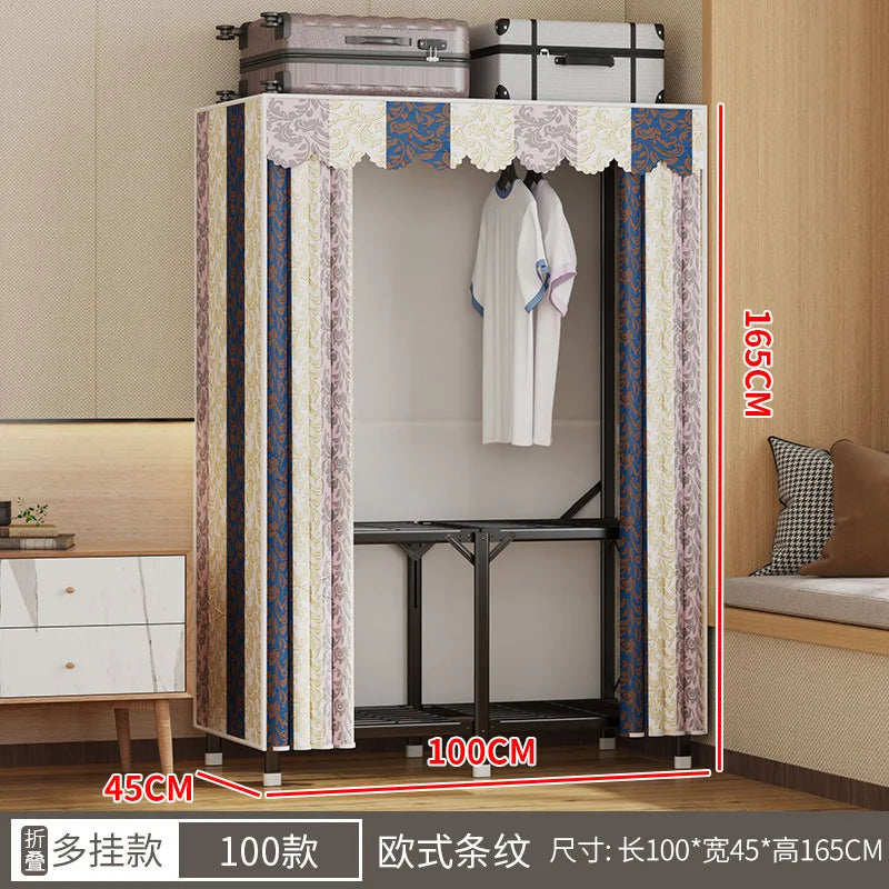 Simple open closets with no need to install