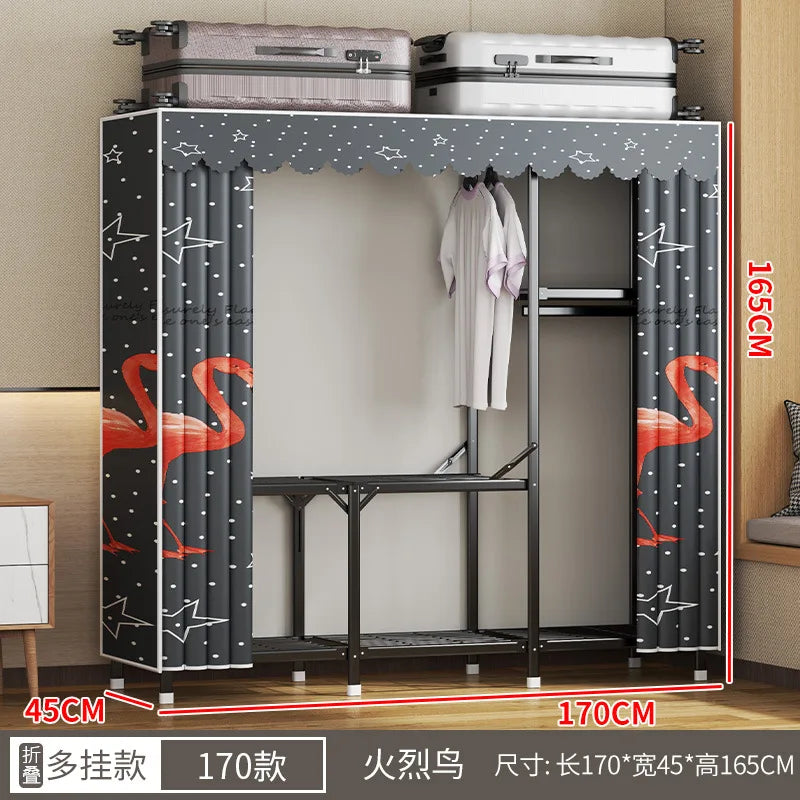 Simple open closets with no need to install